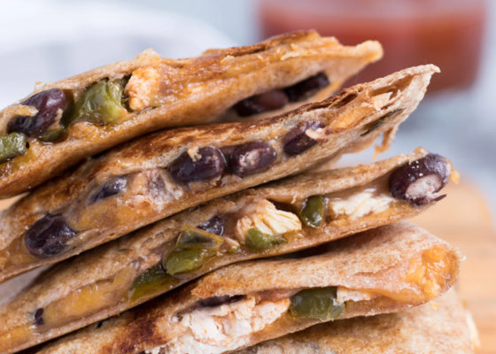 Celozrná quesadilla s kuřecím masem