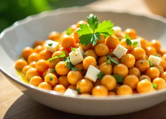 Cizrnový salát s fetou