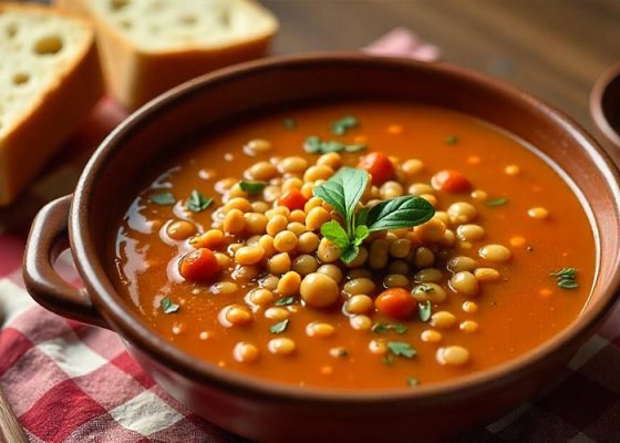 Čočková polévka plná chuti