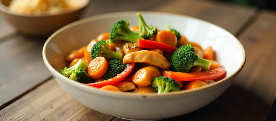 Kuřecí stir-fry se zeleninou