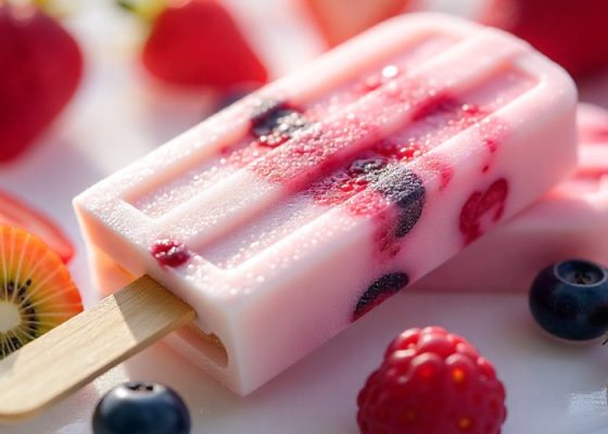 Domácí ovocné nanuky s jogurtem