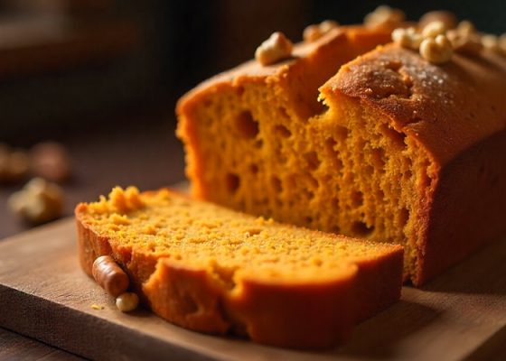 Mrkvový chlebíček s ořechy