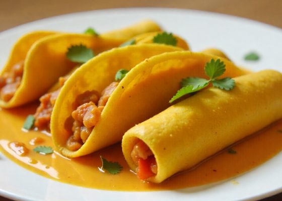 Tacos s čočkovou náplní